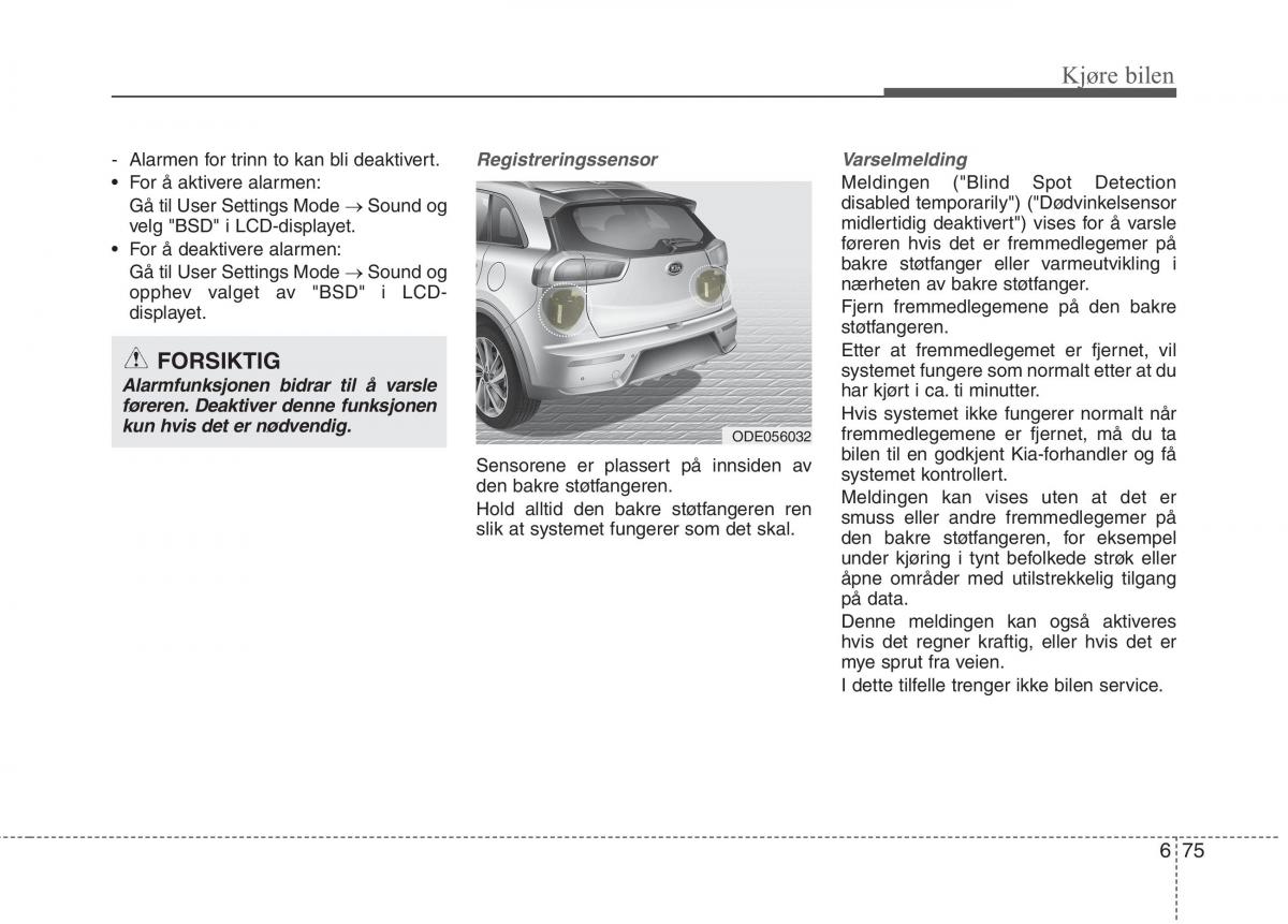 KIA Niro bruksanvisningen / page 362