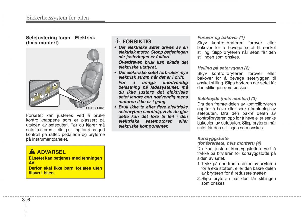 KIA Niro bruksanvisningen / page 37