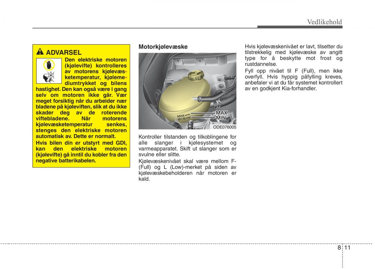 KIA Niro bruksanvisningen / page 426