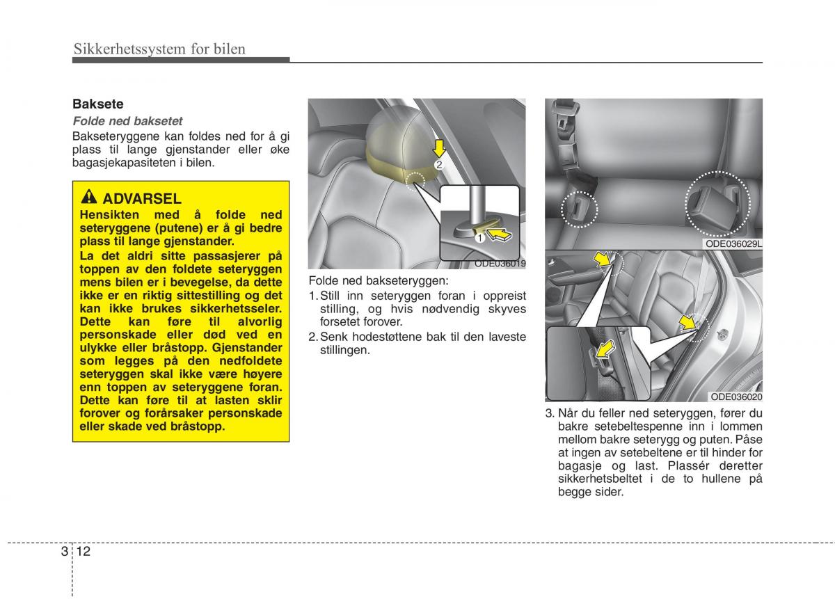 KIA Niro bruksanvisningen / page 43