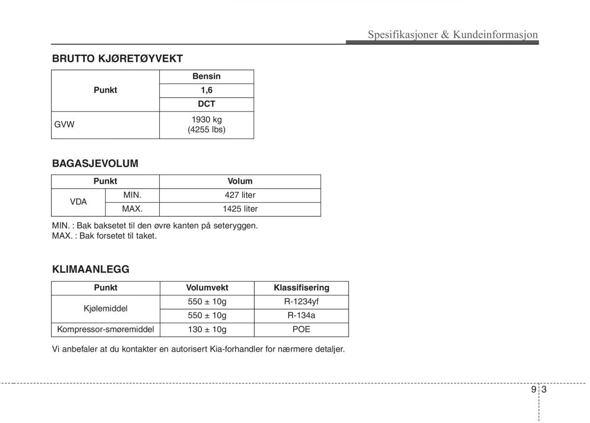 KIA Niro bruksanvisningen / page 504