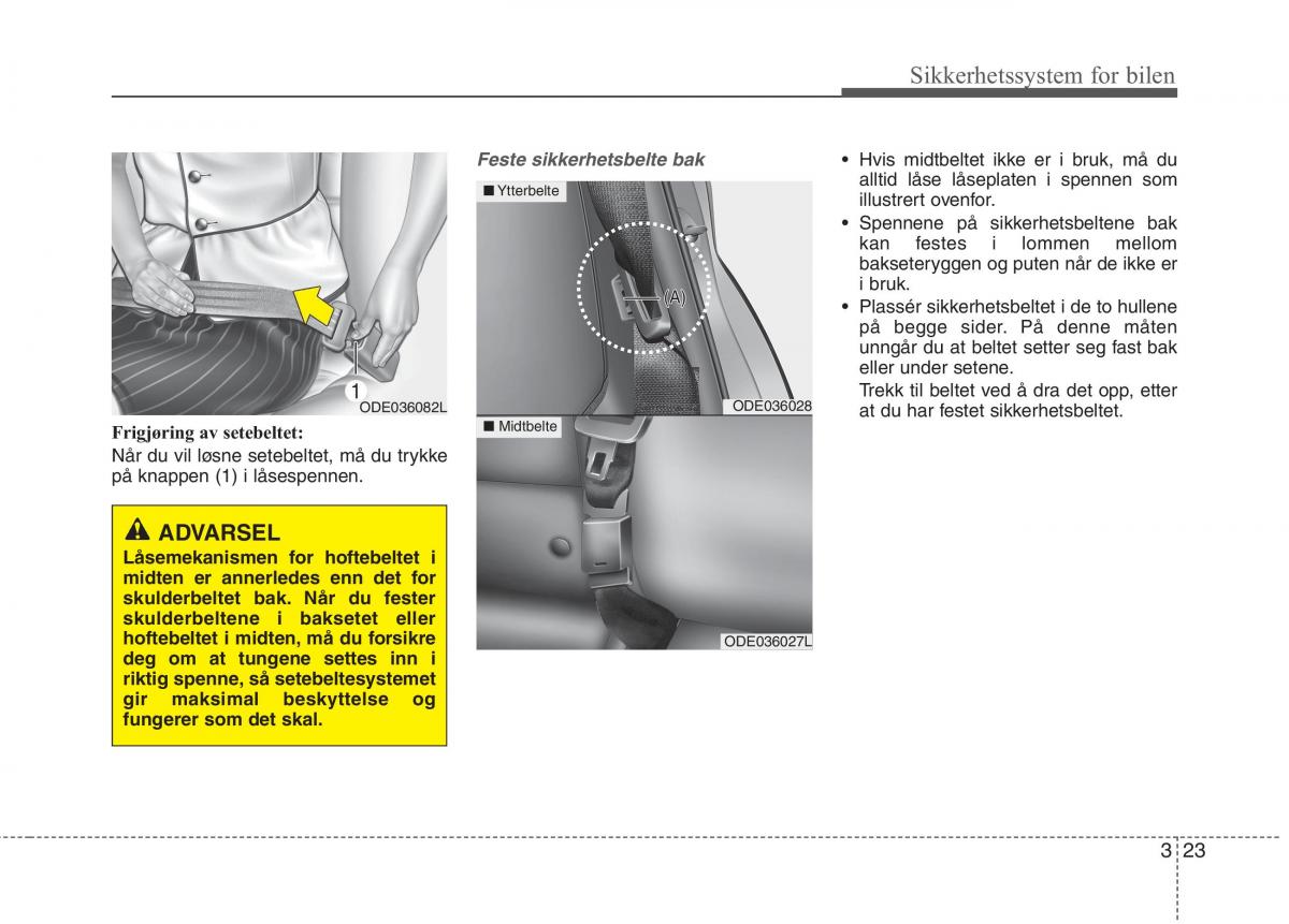 KIA Niro bruksanvisningen / page 54