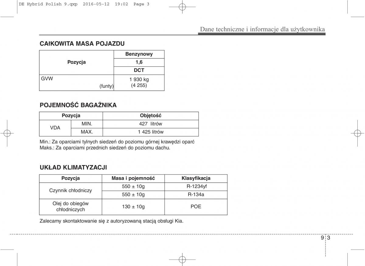 KIA Niro instrukcja obslugi / page 579