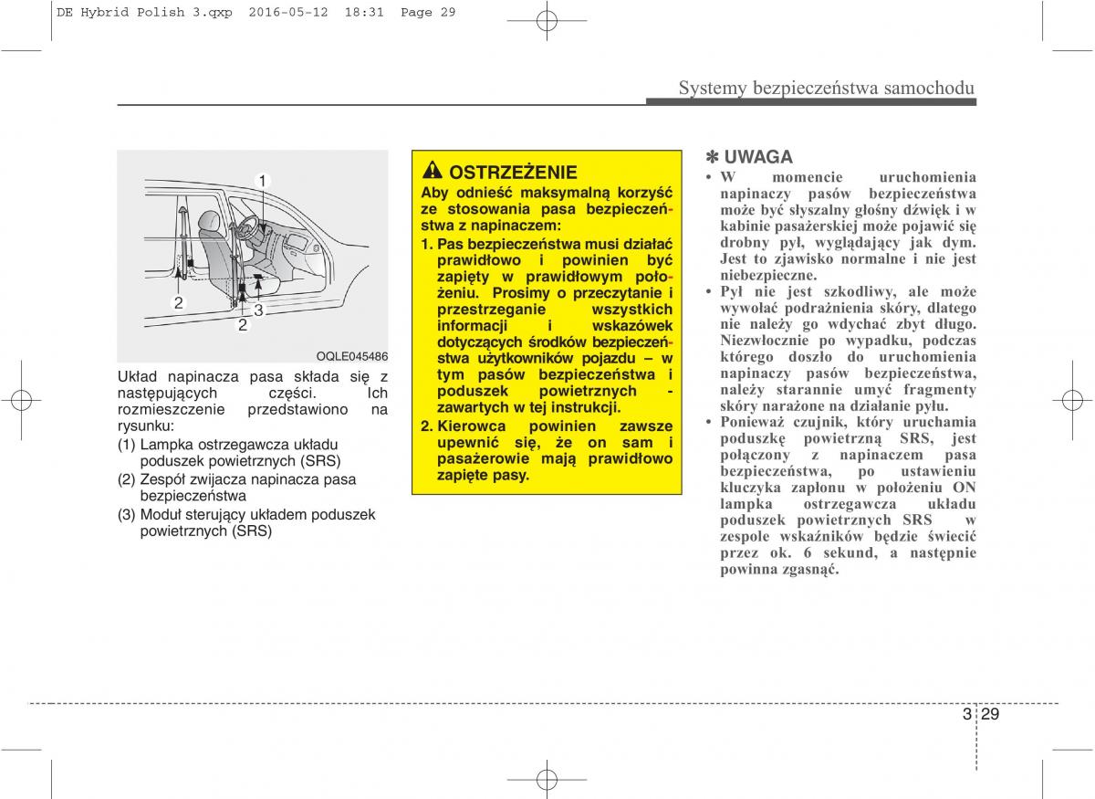 KIA Niro instrukcja obslugi / page 62