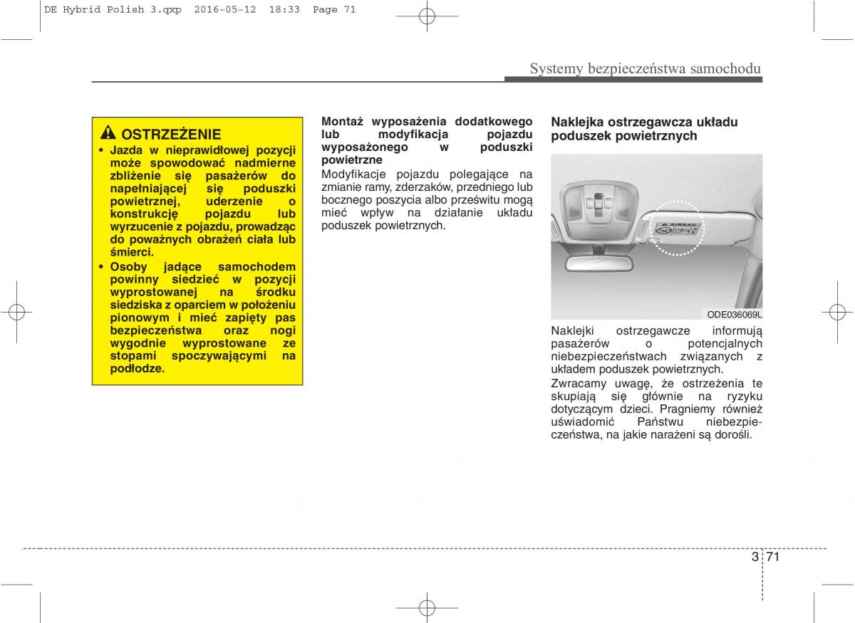 KIA Niro instrukcja obslugi / page 104