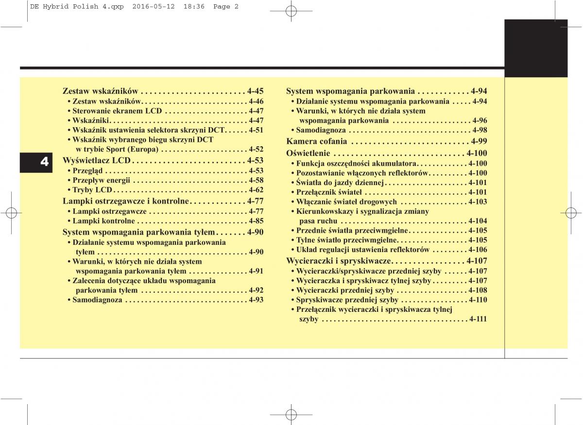 KIA Niro instrukcja obslugi / page 106