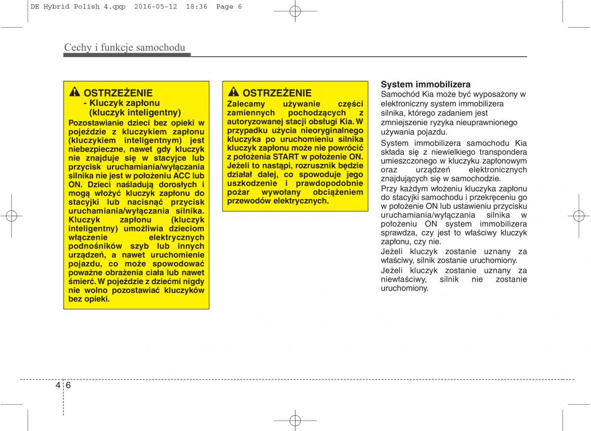 KIA Niro instrukcja obslugi / page 110