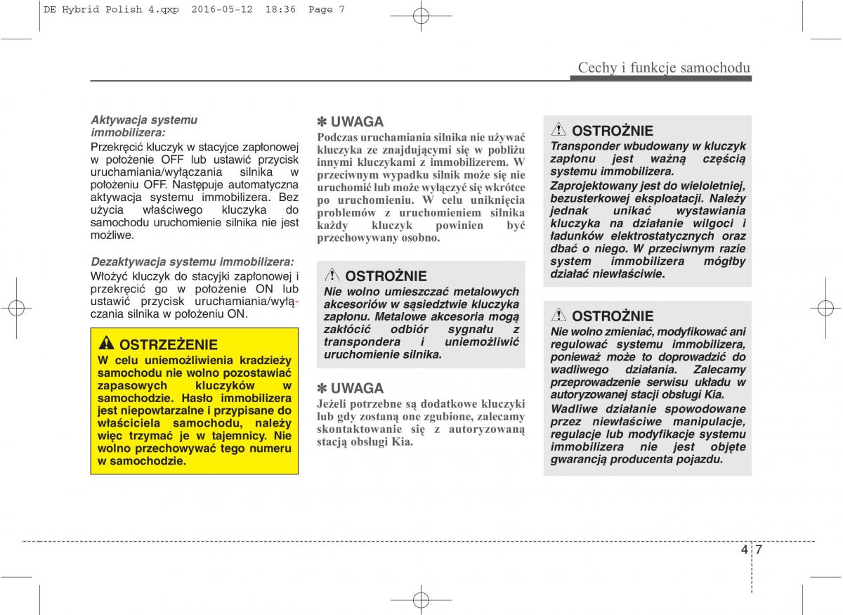 KIA Niro instrukcja obslugi / page 111