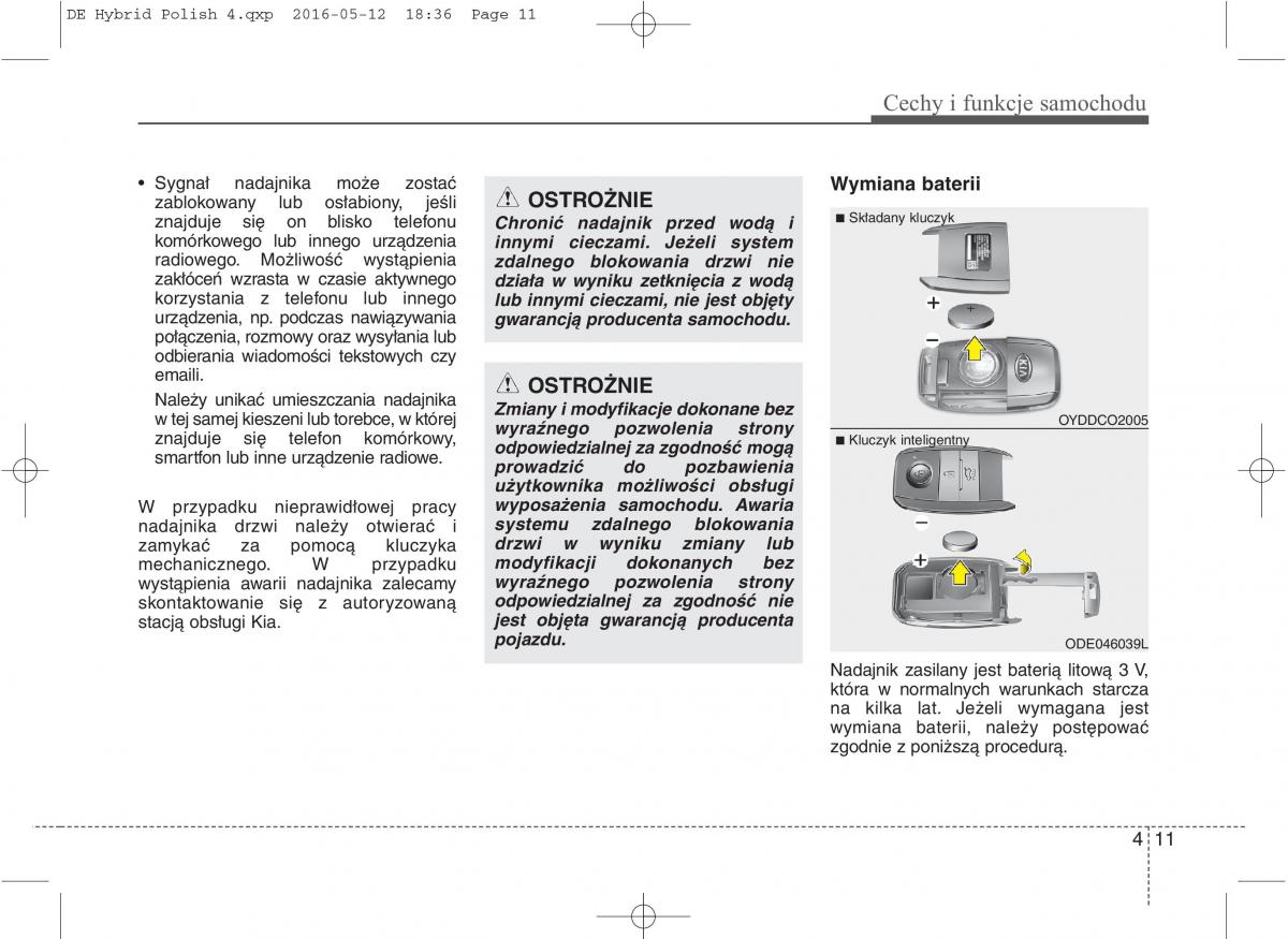 KIA Niro instrukcja obslugi / page 115