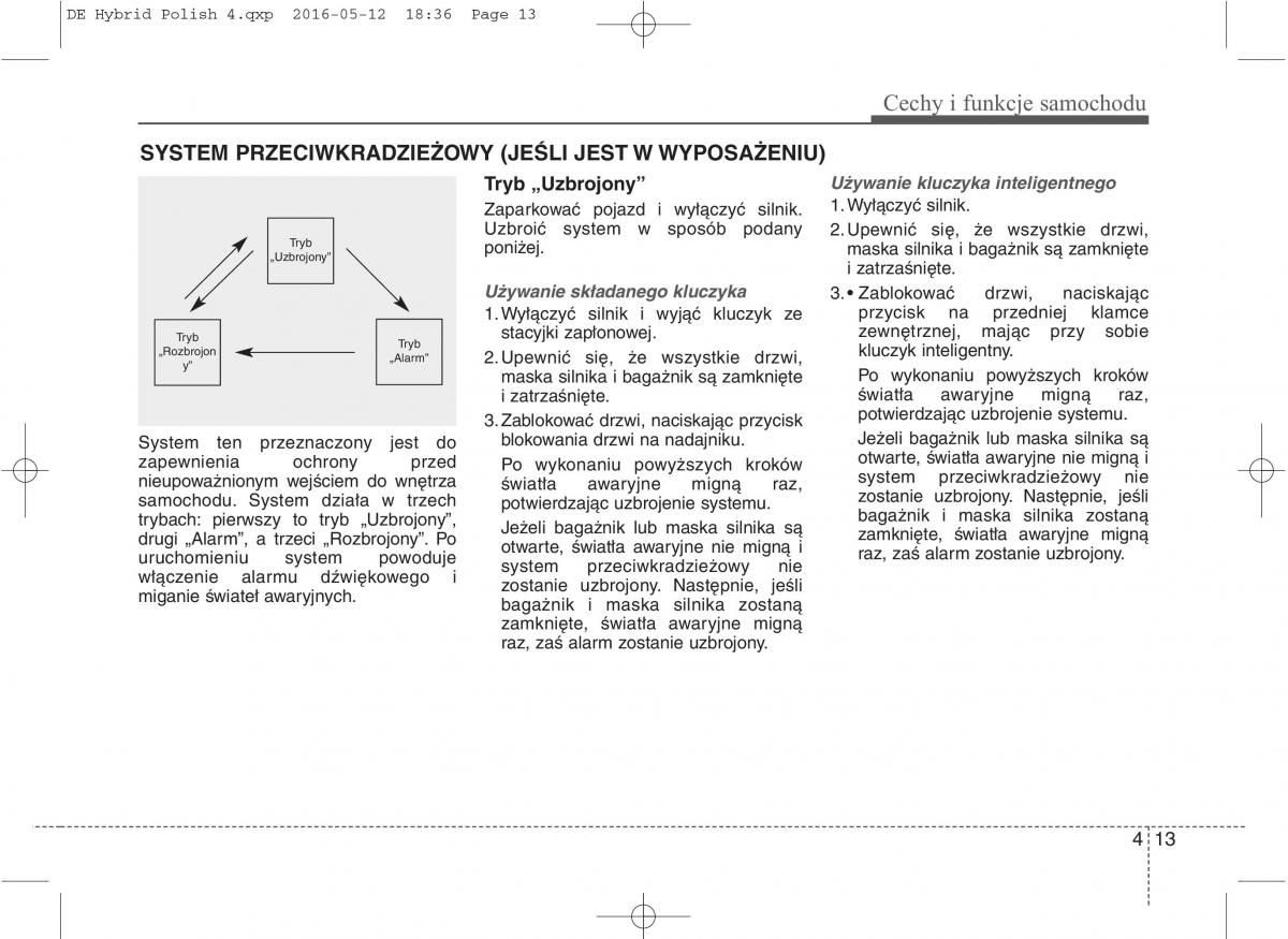 KIA Niro instrukcja obslugi / page 117