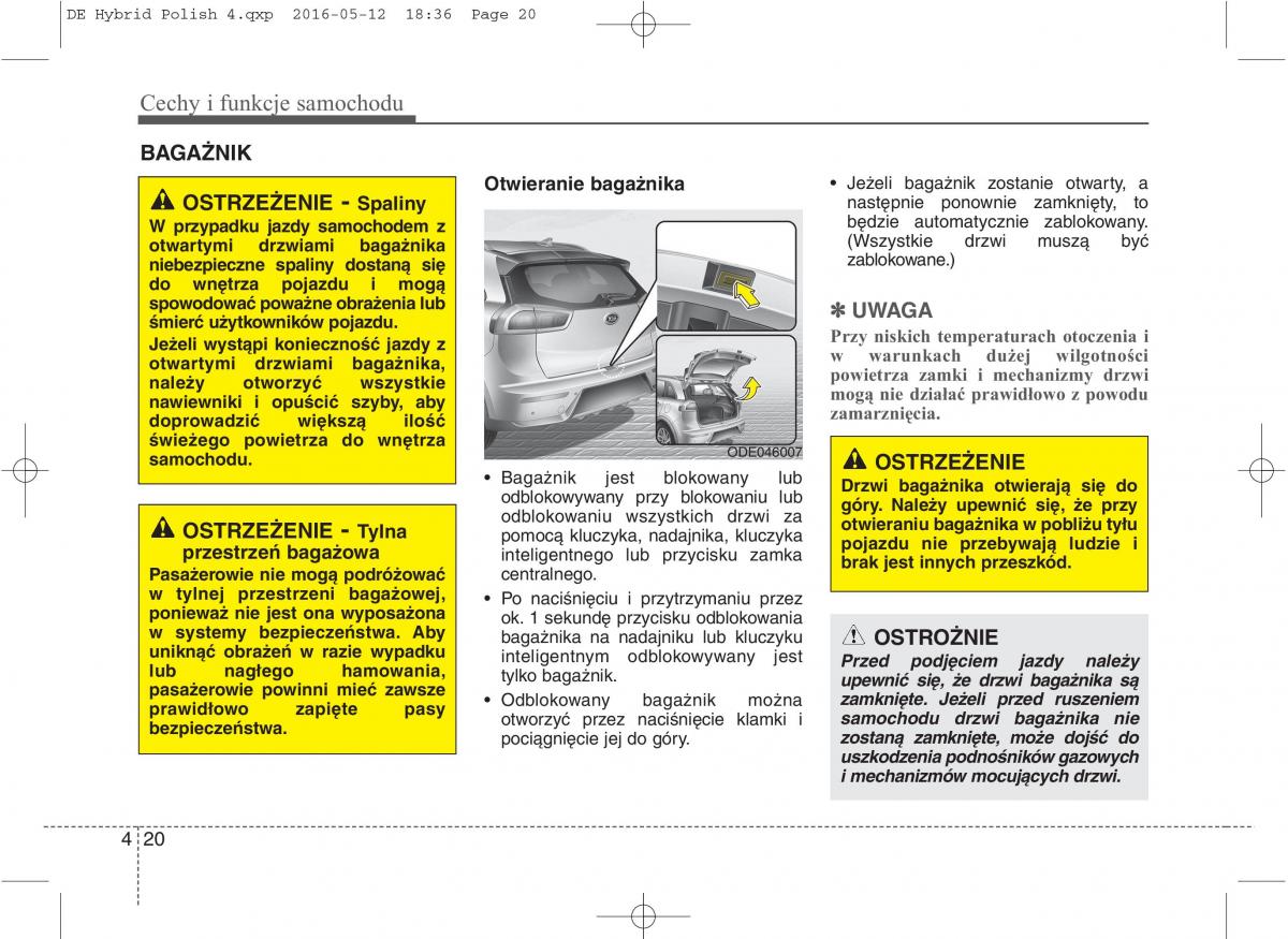 KIA Niro instrukcja obslugi / page 124