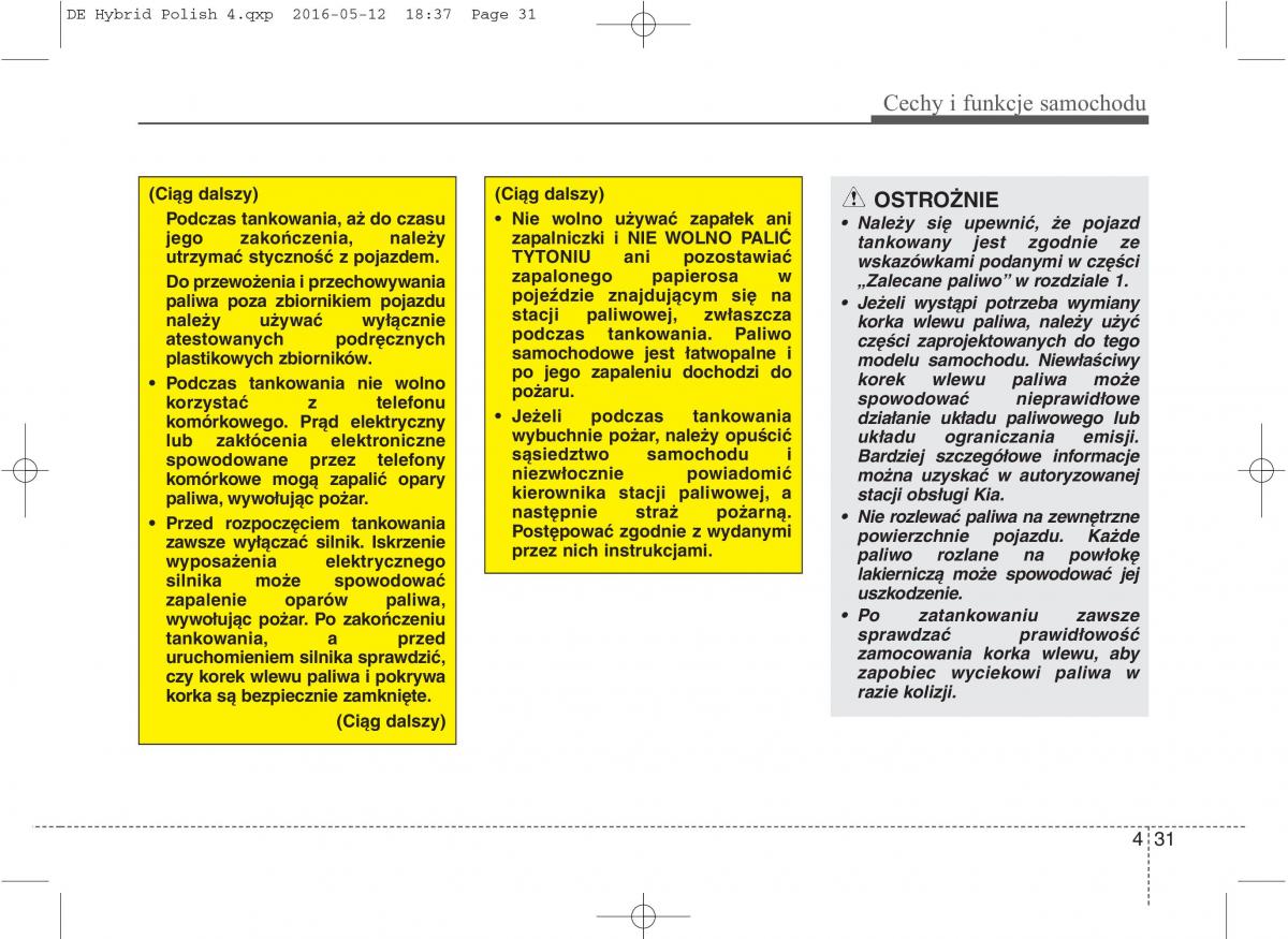 KIA Niro instrukcja obslugi / page 135