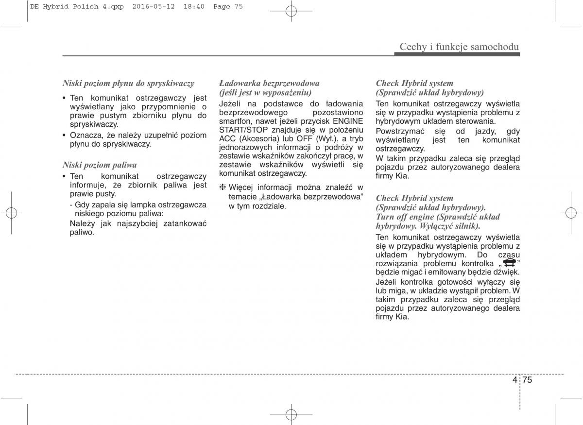 KIA Niro instrukcja obslugi / page 179