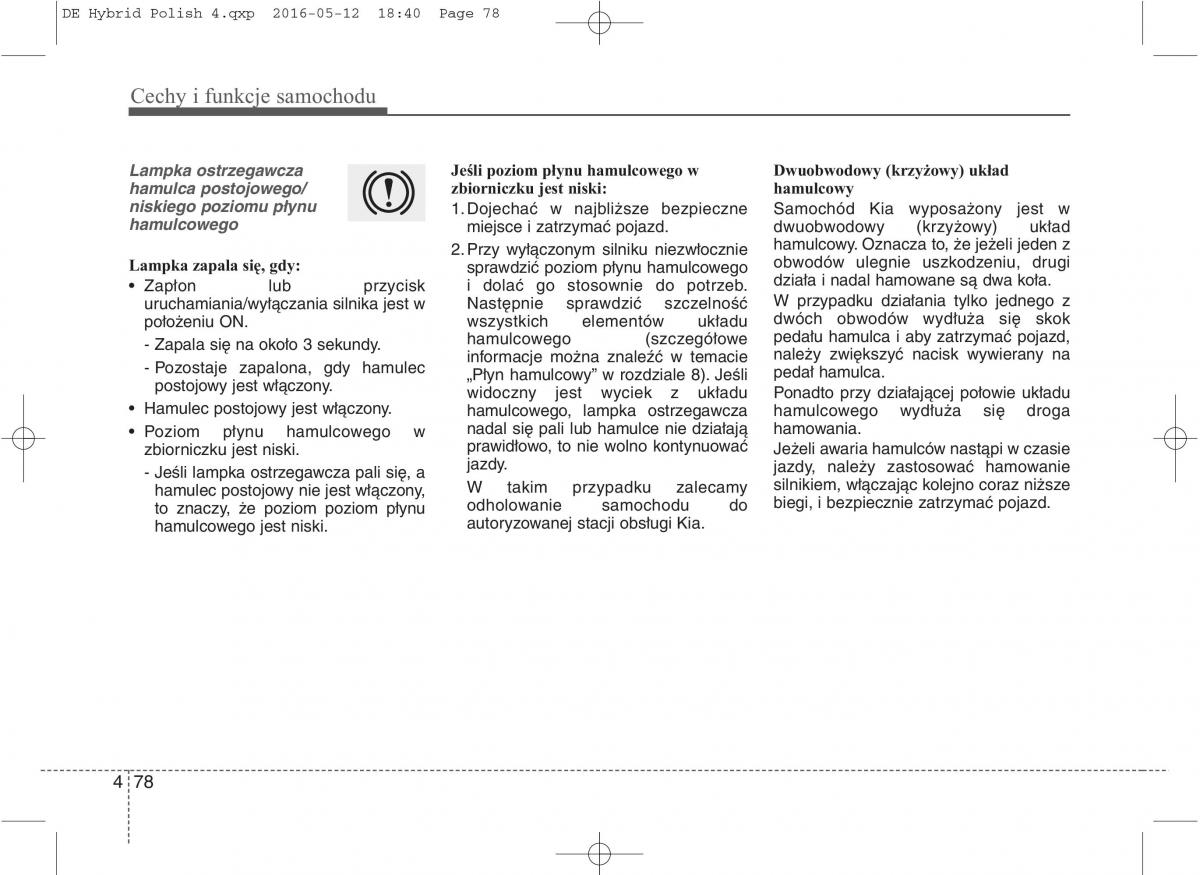 KIA Niro instrukcja obslugi / page 182