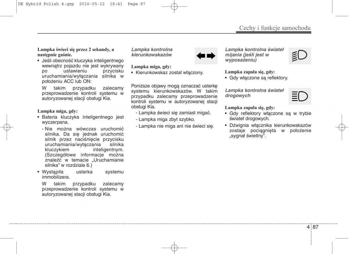 KIA Niro instrukcja obslugi / page 191