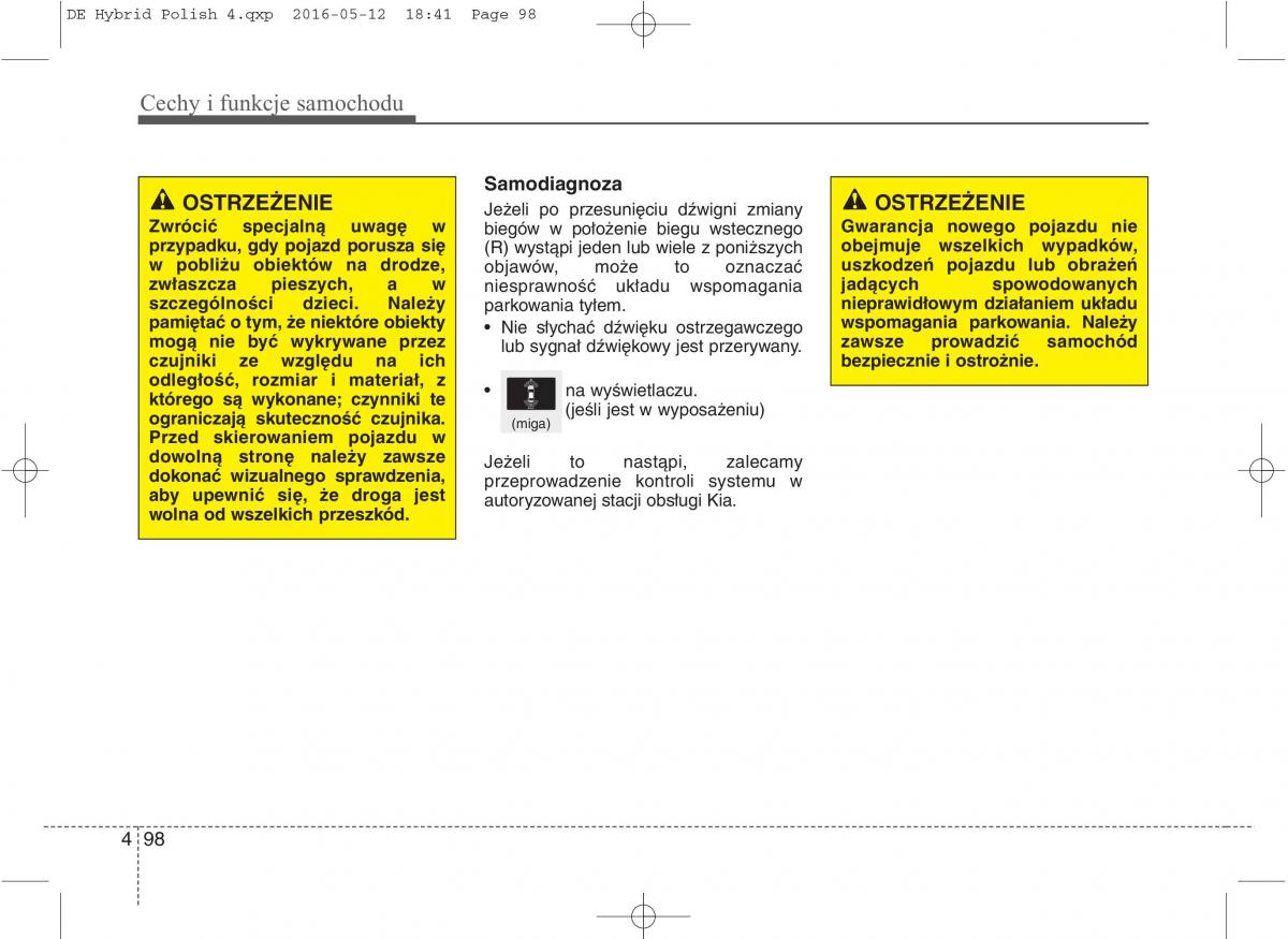 KIA Niro instrukcja obslugi / page 202