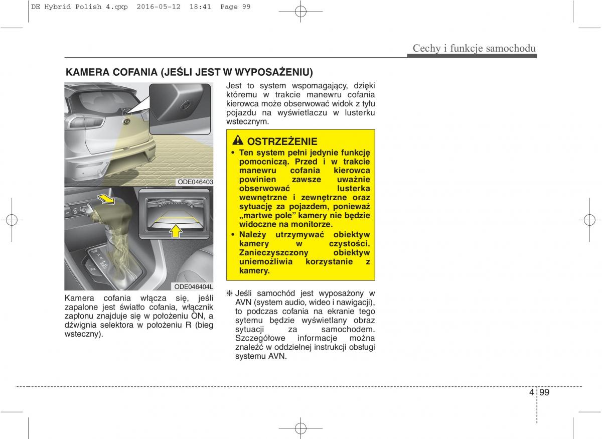 KIA Niro instrukcja obslugi / page 203