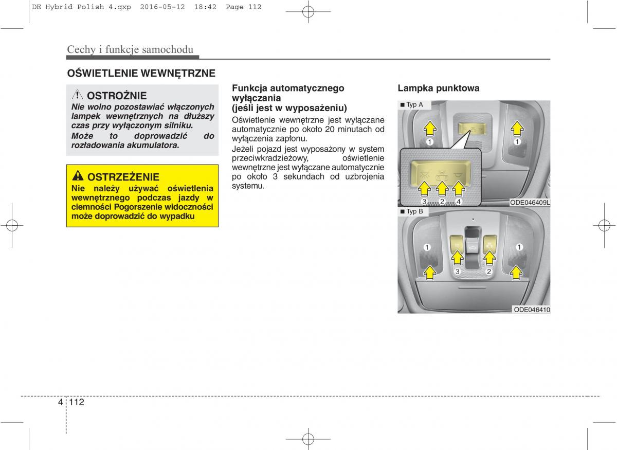 KIA Niro instrukcja obslugi / page 216