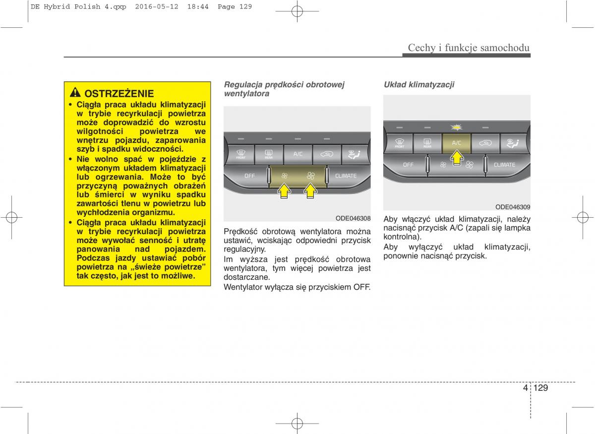 KIA Niro instrukcja obslugi / page 233