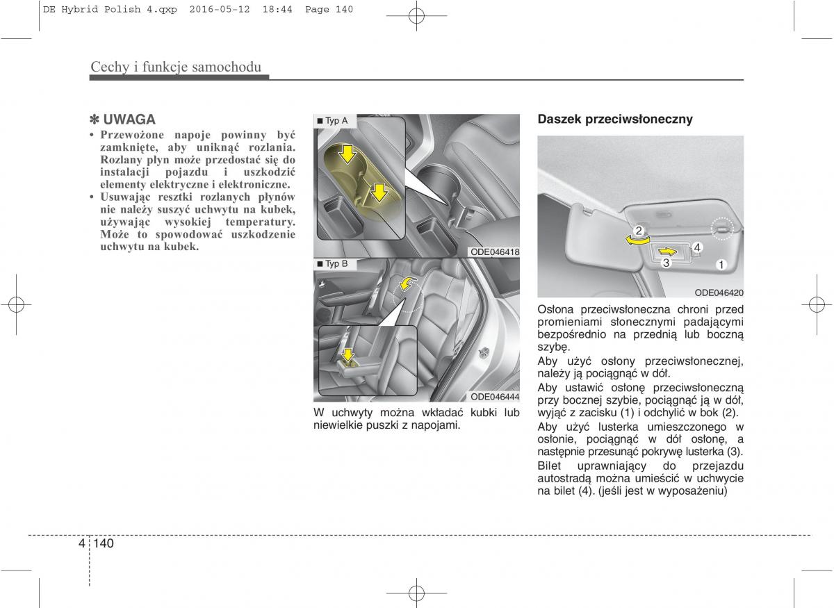 KIA Niro instrukcja obslugi / page 244