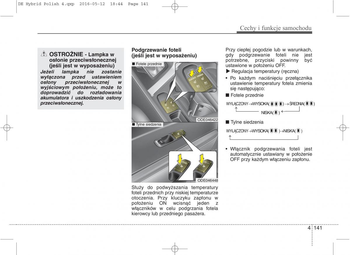 KIA Niro instrukcja obslugi / page 245