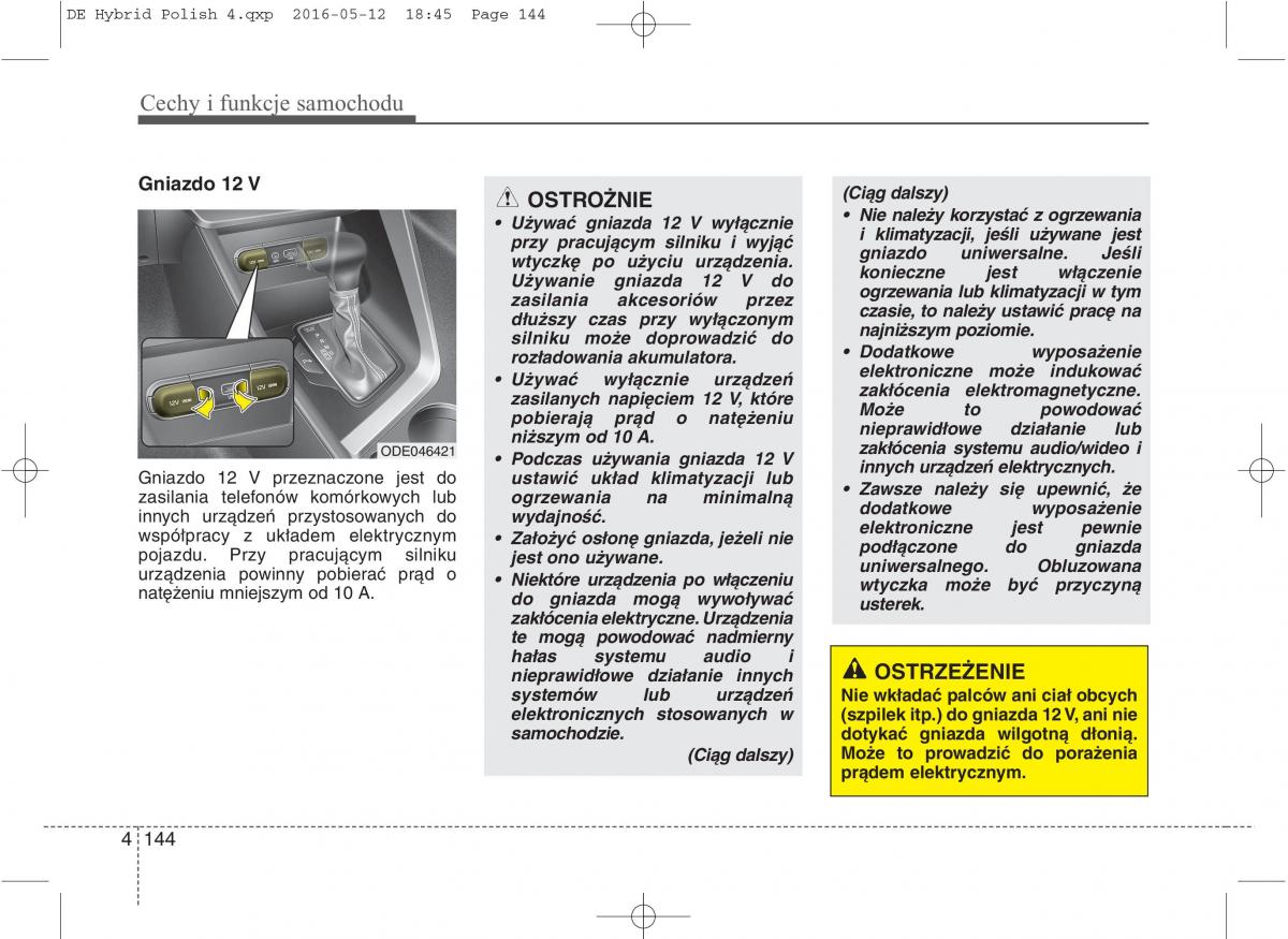 KIA Niro instrukcja obslugi / page 248