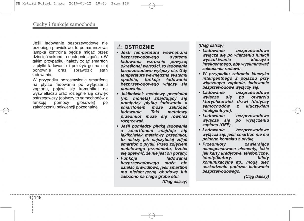 KIA Niro instrukcja obslugi / page 252