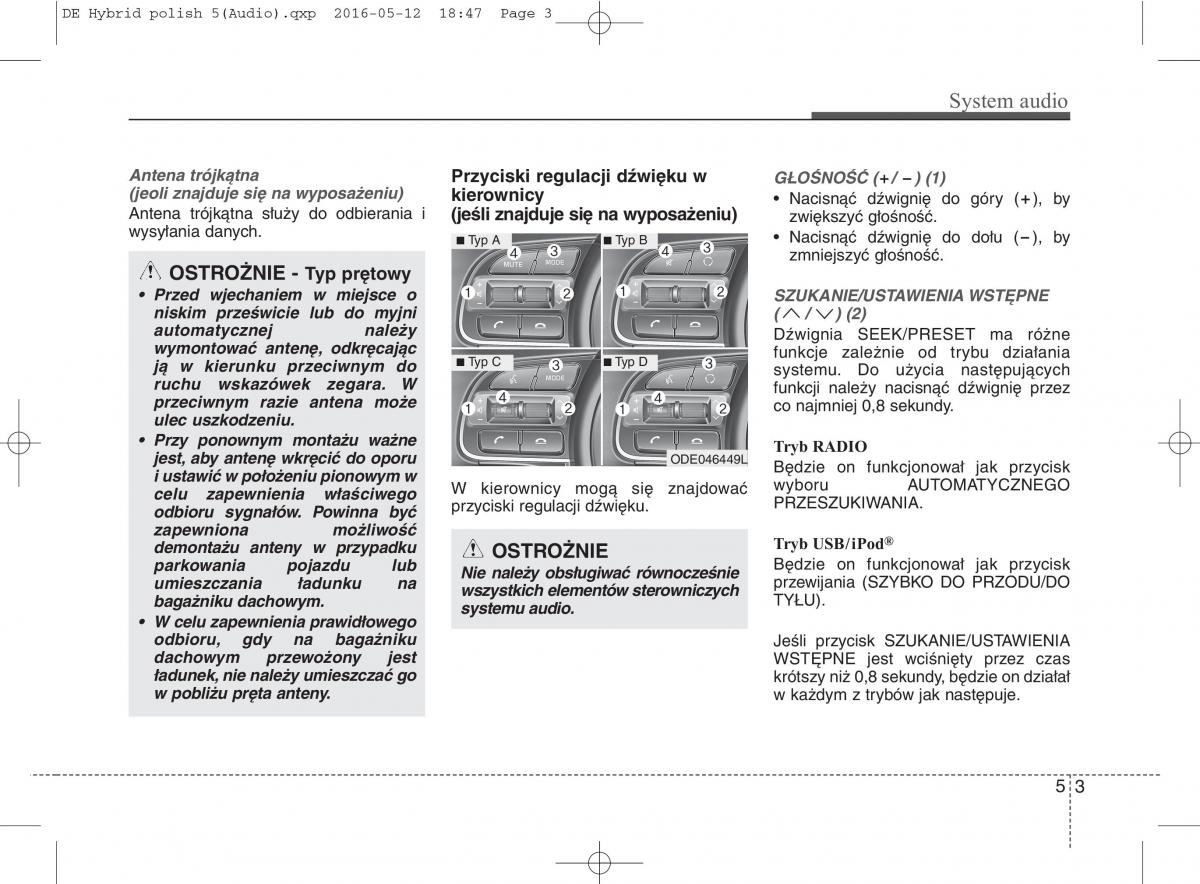 KIA Niro instrukcja obslugi / page 260