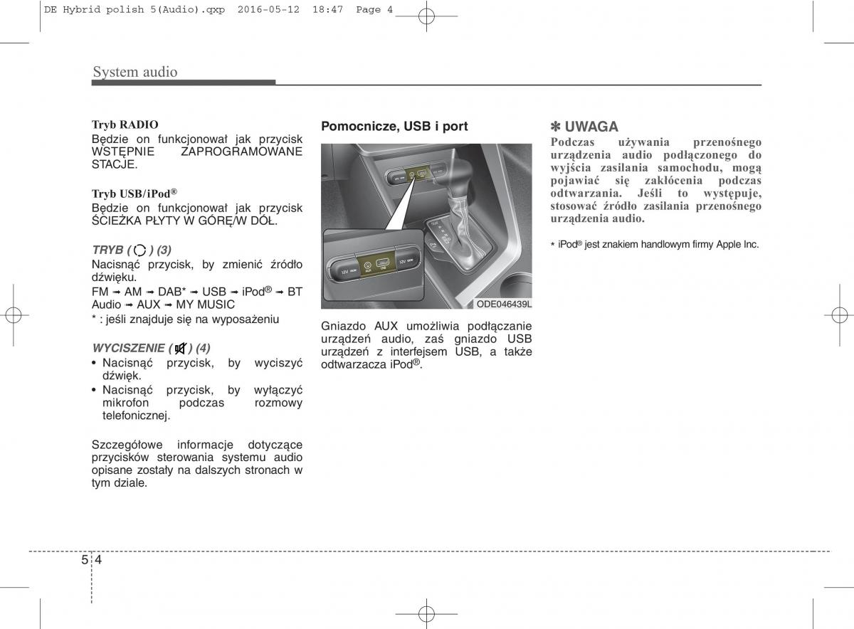 KIA Niro instrukcja obslugi / page 261