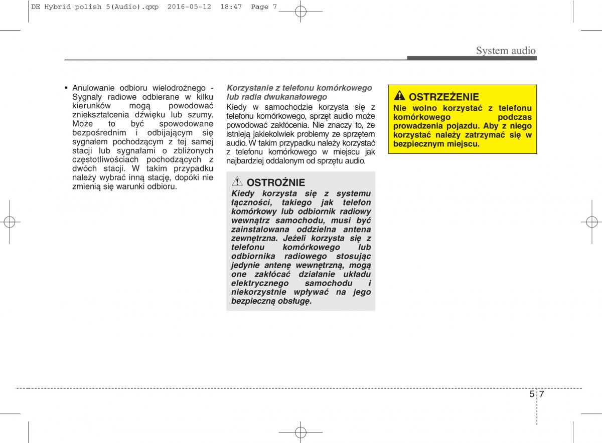 KIA Niro instrukcja obslugi / page 264