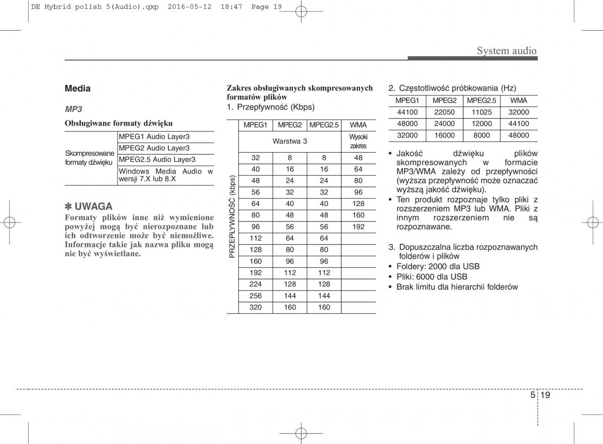 KIA Niro instrukcja obslugi / page 276