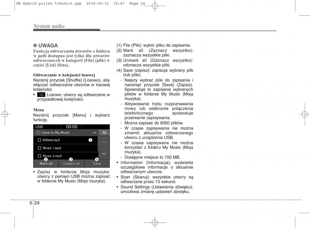 KIA Niro instrukcja obslugi / page 281