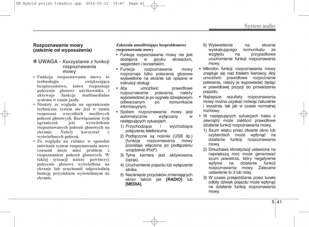 KIA Niro instrukcja obslugi / page 298