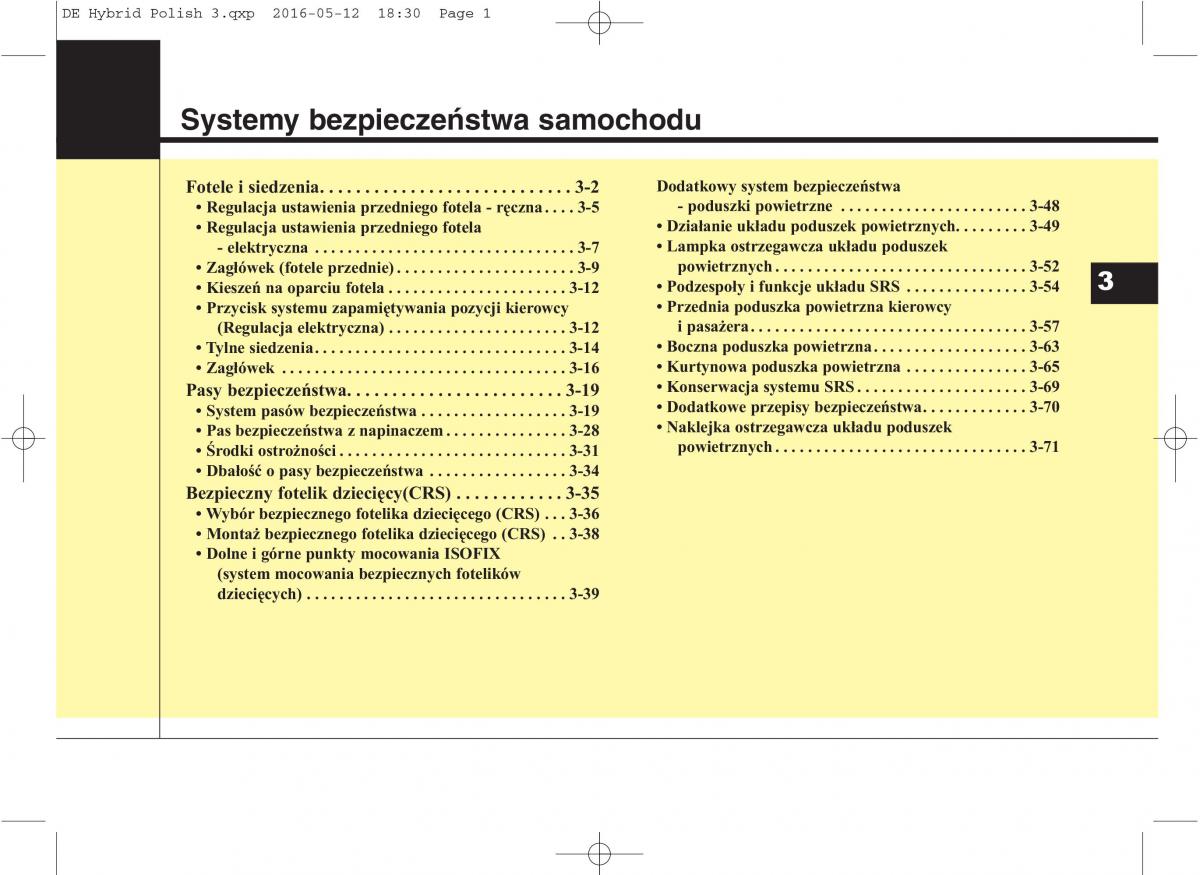 KIA Niro instrukcja obslugi / page 34