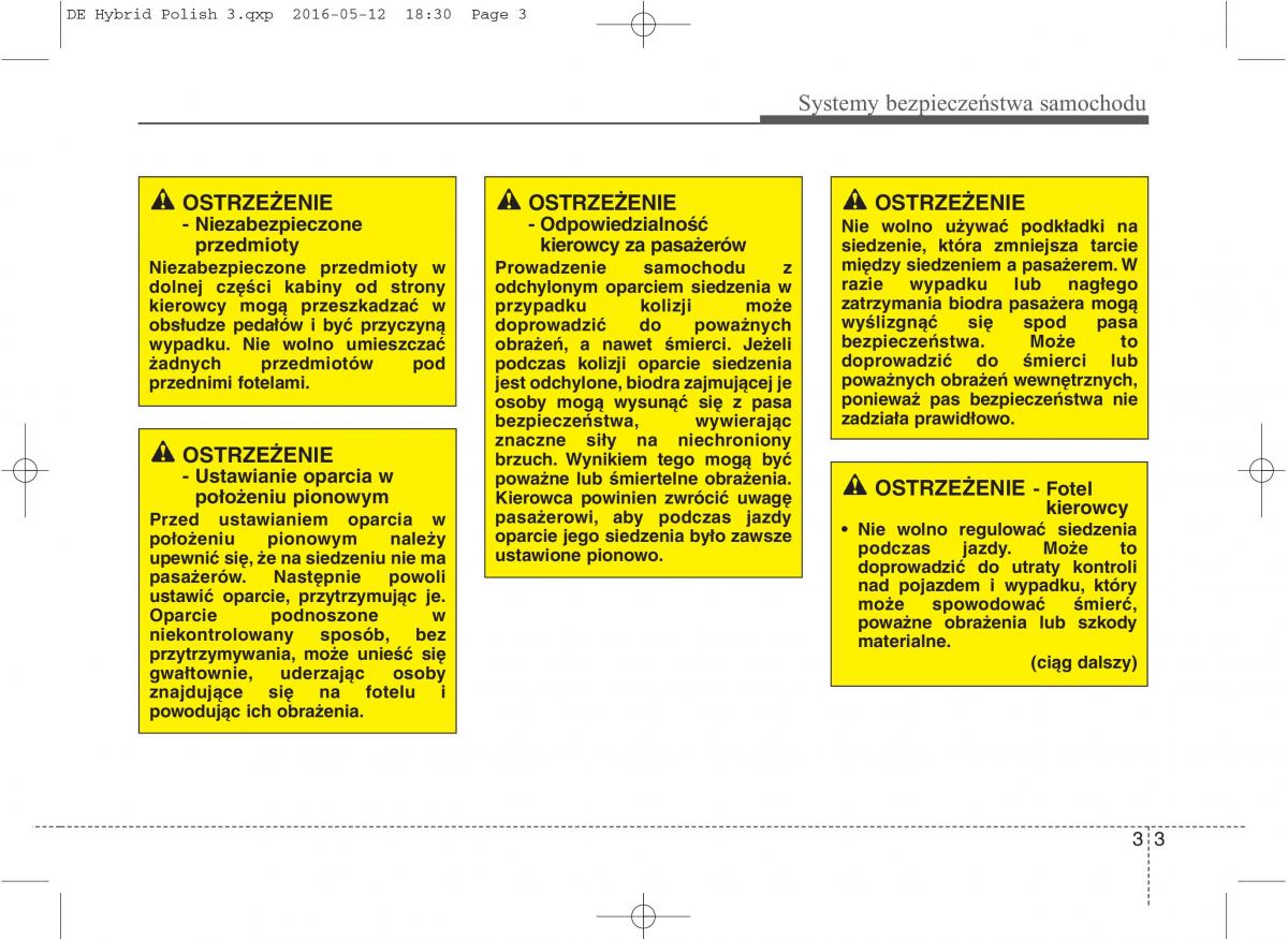 KIA Niro instrukcja obslugi / page 36