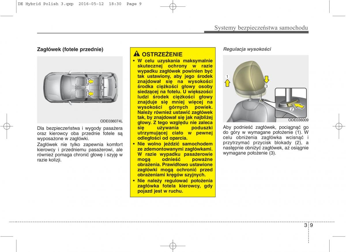 KIA Niro instrukcja obslugi / page 42