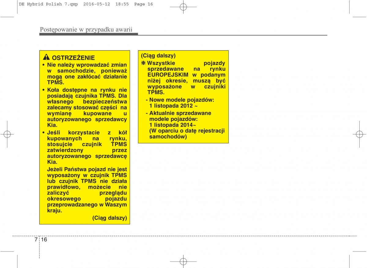 KIA Niro instrukcja obslugi / page 437