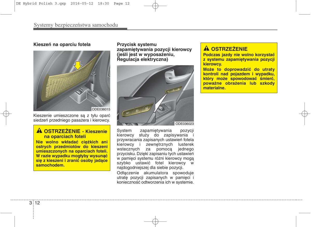 KIA Niro instrukcja obslugi / page 45