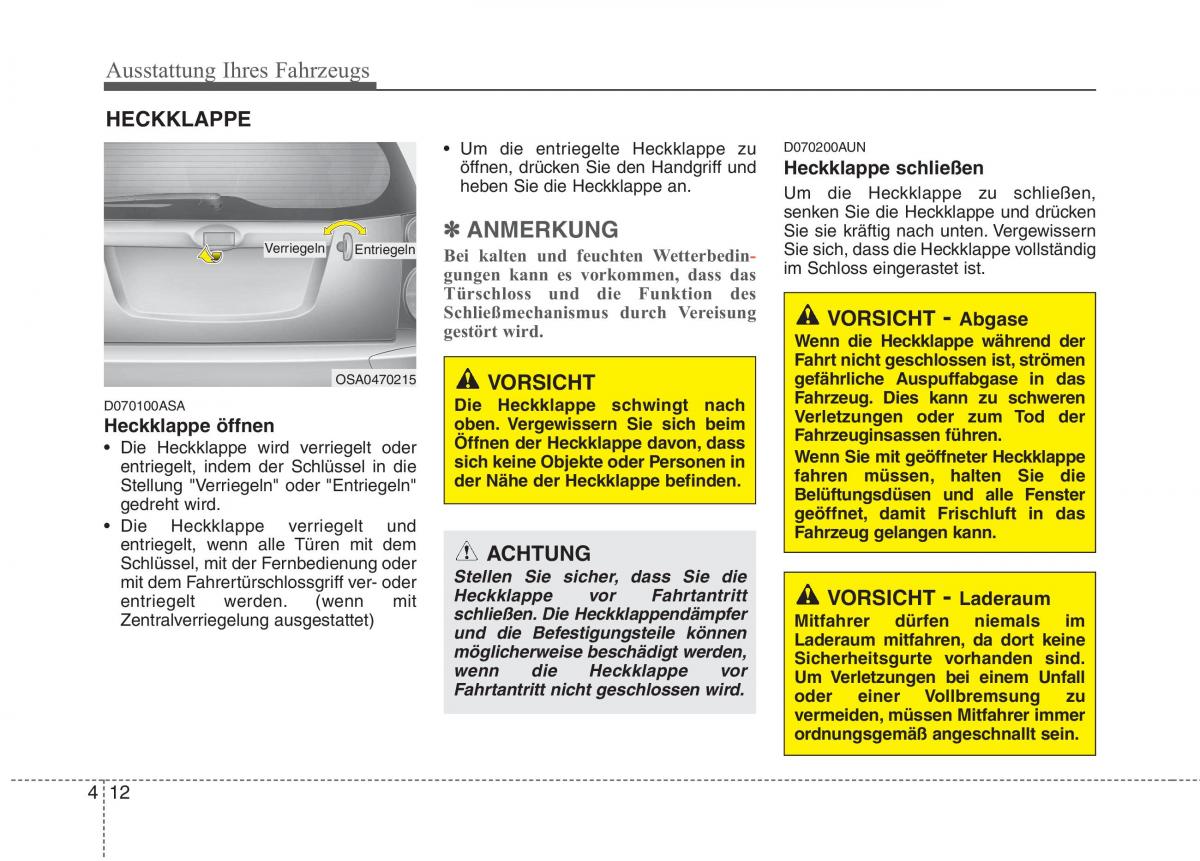 KIA Picanto I 1 Handbuch / page 92