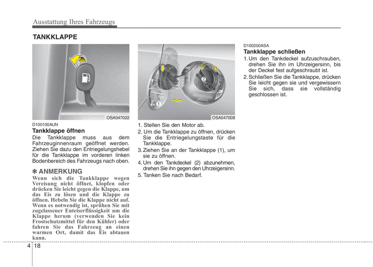 KIA Picanto I 1 Handbuch / page 98