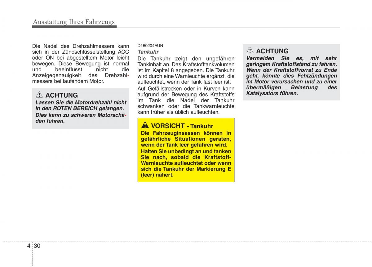 KIA Picanto I 1 Handbuch / page 110