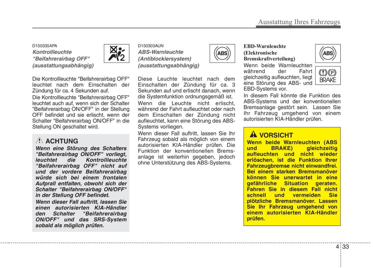 KIA Picanto I 1 Handbuch / page 113