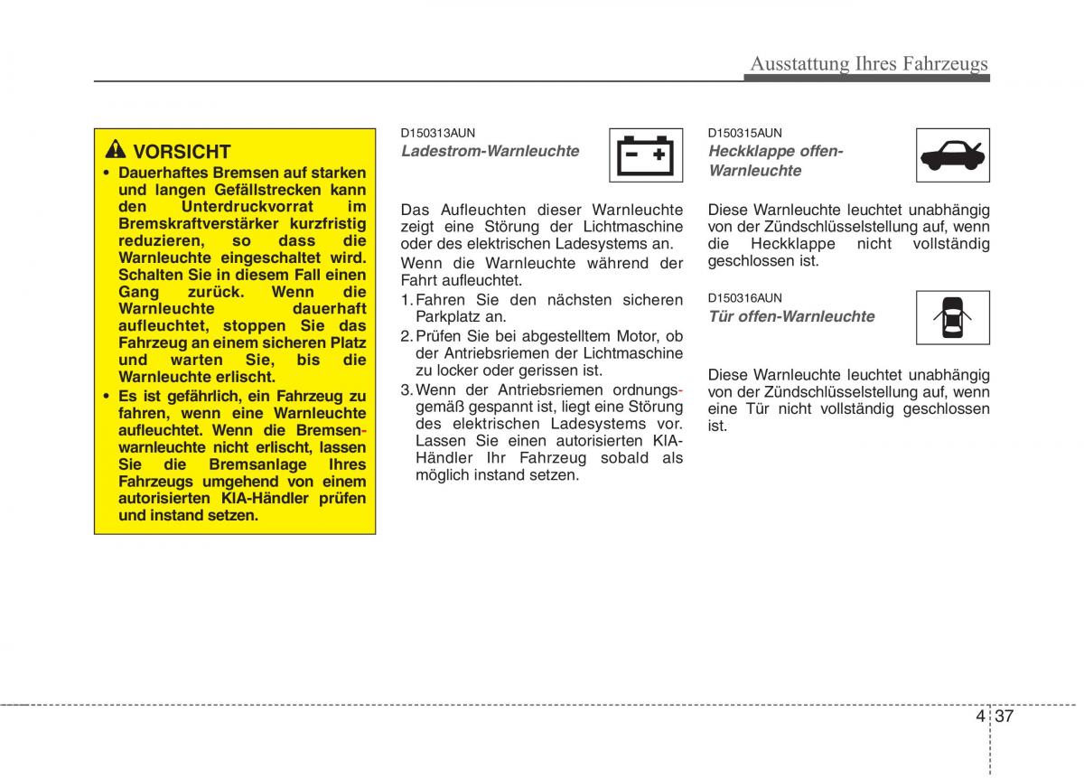 KIA Picanto I 1 Handbuch / page 117