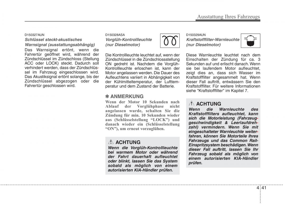 KIA Picanto I 1 Handbuch / page 121