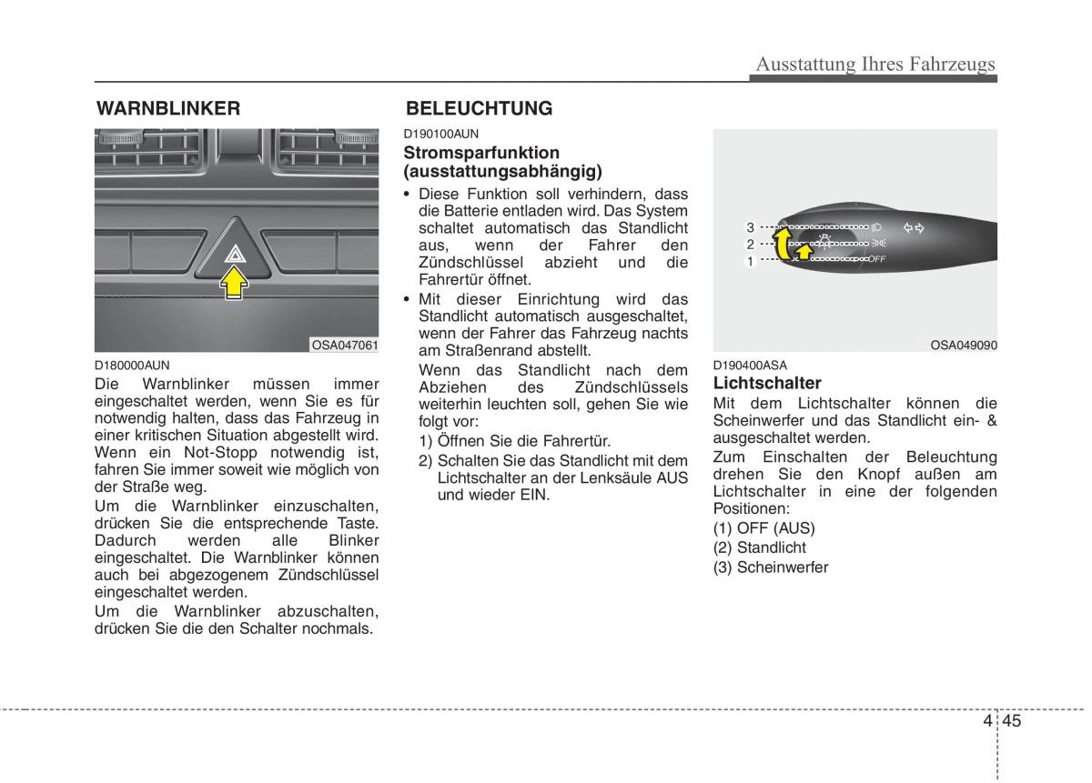 KIA Picanto I 1 Handbuch / page 125