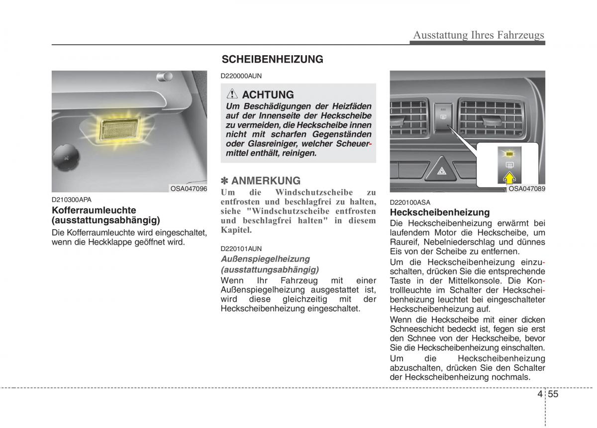 KIA Picanto I 1 Handbuch / page 135