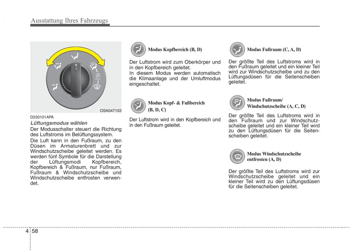 KIA Picanto I 1 Handbuch / page 138