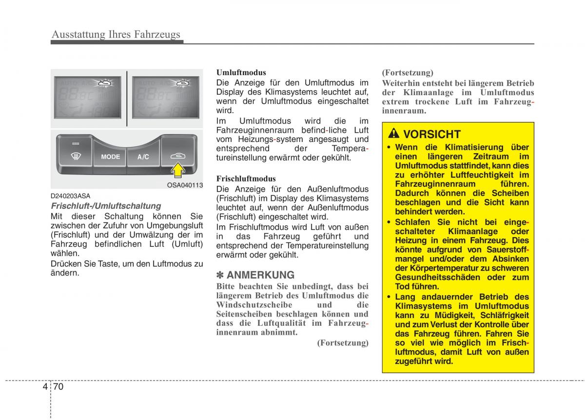 KIA Picanto I 1 Handbuch / page 150