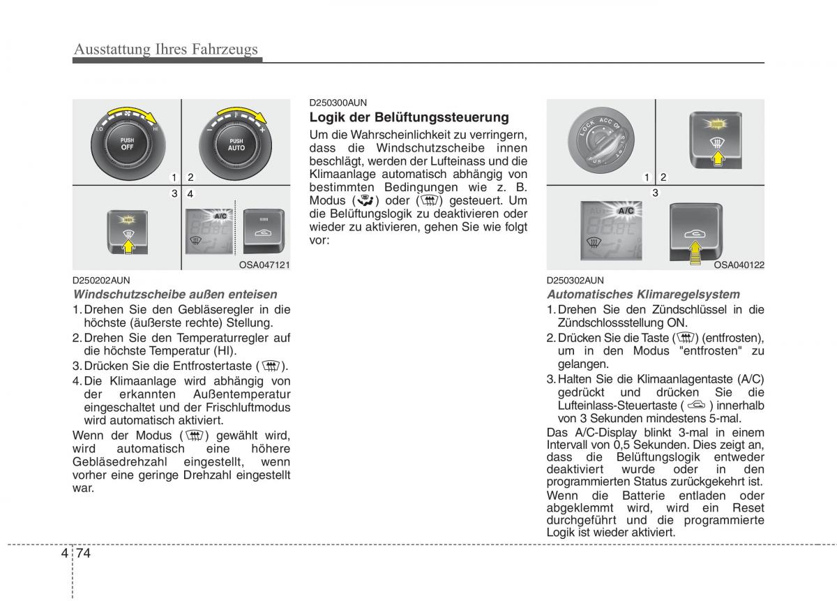 KIA Picanto I 1 Handbuch / page 154