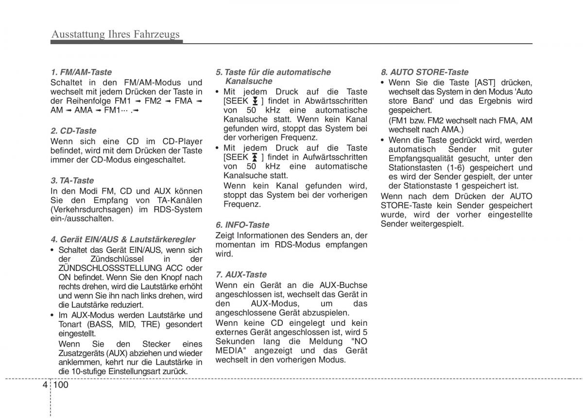 KIA Picanto I 1 Handbuch / page 180